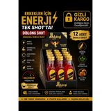 Diblong Shot Ginsengli Enerji Shot 12 Adet – Ginseng Özlü Bitkisel Enerji Içeceği For Men - siyah