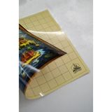 DiceLand Ana Kıta - Krem A3 Çift Taraflı Grid Map TTRPG Battle Map Kutu Oyunu Haritası