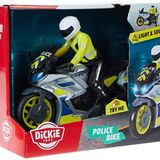 Dickie, 203712018, Polis Motosiklet, Oyuncak Motosiklet, Polis Memuru Figürlü, Mavi Işıklı ve Siren Sesli, 17 cm, Hareket Ettirilebilir Figür, Police Motorbike