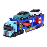 Dickie, 203747017 Volvo FH Kamyon, Işık Ve Ses, Serbest Tekerlek, Araç Taşıma İçin Römork, 3 Adet Araç, 40 Cm