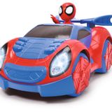 Dickie Spidey Web Racer Uzaktan Kumandalı Araç: 1:18 Ölçek 2.4 GHz Tam Yön Kontrollü Işıklı RC Araba - Orijinal Marvel Lisanslı Figürlü USB Şarjlı Erkek Çocuk Aksiyon Ve Macera Oyun Seti