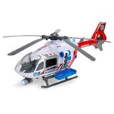 Dickie Toys, 203719035, Airbus H145 Helikopter Oyuncağı, Işıklı & Sesli, Manuel Vinç, Pervane, Açılabilir Kapılar Ve Arka Kapak, Sedye, 1:24, 54 Cm