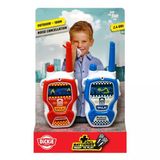 Dickie Toys Çocuk Telsiz Oyun Seti 2'Li 2.4 Ghz Frekanslı, 100 Metre Menzilli, Gürültü Azaltma Özellikli 16 Cm Oyuncak Walkie Talkie