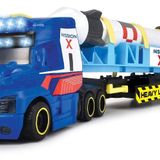 Dickie Toys Uzay Görev Kamyonu Ağır Kamyon, Römork ve Kargo ile Büyük Kamyon, Işık ve Sesli, 3 yaş ve üzeri çocuklar için oyuncaklar