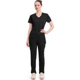 Dickies Balance DKE135 Kadın Scrubs Pantolonu – Ithal, 6 Cepli, Esnek ve Rahat Doktor / Hemşire Altı - Siyah
