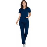 Dickies Balance DKE870 – DKE135 Kadın Scrubs Takımı – İthal, Yumuşak Dokulu ve Günlük Kullanıma Uygun Konforlu Doktor Hemşire Forması - Lacivert - XL