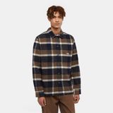 Dickies Plaid Coaling Uzun Kollu Erkek Kahverengi Gömlek - MR1-Kahverengi