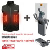 Dickinson Softshell Isıtmalı Yelek - Siyah