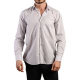 Dicotto Açık Gri Büyük Beden Rahat Kesim Cepli Uzun Kol Regular Fit Erkek Gömlek - 150-29 - 2XL - Gri - Açık Gri