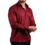 Dicotto Bordo Rahat Kesim Micro Kumaş Kol Düğmeli Regular Fit Erkek Gömlek - 190-13 - 2XL