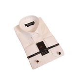 Dicotto Krem 8 Drop Ekstra Uzun Kol Dar Kesim Micro Kumaş Kol Düğmeli Slim Fit Erkek Gömlek - 197-10