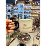Dıctıonary Coffee Yazılı Porselen Kupa - Renkli - 1 Adet
