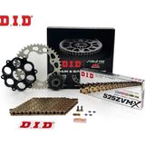 Dıd Zincir Dişli Seti Ducatı Hypermotard 796 Cc 2010-2011 / Zincir : Dıd-525zvm-x Gold -104 / Dişli: Jt 15t-41t
