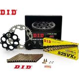 Dıd Zincir Dişli Seti Ducatı Hypermotard Evo 1100 Cc 2010-2012 / Zincir : Dıd-525vx3 Gold -104 / Dişli: Jt 15t - Sunstar 41t
