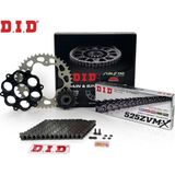 Dıd Zincir Dişli Seti Ducatı Hypermotard Evo 1100 Cc 2010-2012 / Zincir : Dıd-525zvm-x Çelik -104 / Dişli: Jt 15t-41t