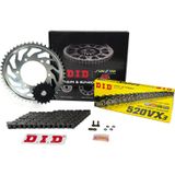 Did ZİNCİR DİŞLİ SETİ HONDA CB R 250cc ZİNCİR: DID-520VX3 Çelik-108 ÖN DİŞLİ : SUNSTAR 14T ARKA DİŞLİ: JT 36T 2022-2024