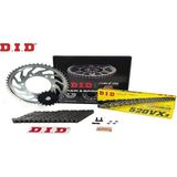 Dıd Zincir Dişli Seti Kawasakı Er5 500 Cc 1997-2006 / Zincir : Dıd-520vx3 Çelik -106 / Dişli: Sunstar 17t-42t