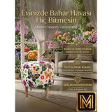 Diday K Puf F Puf Koltuk Puff Dekoratif Şık Fonksiyonel Tabure Moderndesenli Silindir Dijital Baskılı Renkli Bench Dekoratif Bohem Doğal Gürgen Ayaklı Çok Amaçlı Bahçe Ev Balkon - 40 x 40 x 40