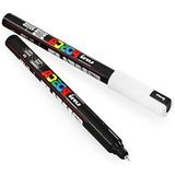 Die Grup 0.7 mm Siyah ve Beyaz Boya Marker Kalemi, Iki Adet Paket - 41 Delft Blue