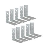 Die Grup 10 Adet Mobilya Dolap Duvar Sabitleme Metal Köşebent 40X80X80 mm Bağlantı Aparatı L Demiri Gönye