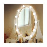 Die Grup 10'lu Set Makyaj Aynası Işığı Banyo Yatak Odası Işığı Hoolywood Tarzı LED Makyaj Lambası 3 Farklı Renk Modu Makyaj Odası Işığı Mirror1 - Renkli
