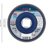 Die Grup 115 mm X-Lock Yelpaze Taşlama Diski, Profesyonel Aksesuar - Ahşap