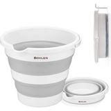 Die Grup 12 Litre Katlanabilir Kova - Akordiyon Katlanır Kova - Araba Kovası - Gri - 32.5 x 27.5 x 6 cm - Pp+ Tpr - 000-Siyah - 32,5 x 27,5 x 6 cm