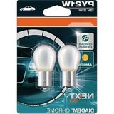 Die Grup 12 Volt Sarı Işık Ampül - Tek Duy PY21W 93 Chrome Desıgn