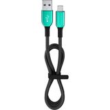 Die Grup 12 Watt 2.4A Usb-A To Lightning 1.2m Hızlı Şarj Kablosu Yeşil FC35