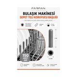 Die Grup 150 Adet Gri | Bulaşık Makinesi Sepetleri Çubukları Için Birinci Sınıf Pas ve Çizilmeleri Önleyen Plastik Kapak Uçları | Tamir Seti