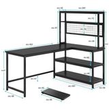 Die Grup 160 cm Mdf Bilgisayar ve Çalışma Masası, Siyah Metal Ayaklarla - 10*10 CM - Renkli