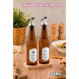 Die Grup 2 Adet Standlı Yağlık Yağdanlık Takımı ROYALEKS-YST354