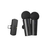 Die Grup 2 Mikrofonlu Kablosuz Yaka Sistemi, Youtube Video Röportaj Vlog Için Yaka Mikrofonlu Net Ses, Android TELEFON/TABLET/IPHONE15 (Usb C) Dizüstü Bilgisayar-M8 Için Tip C Alıcılı Çift Mini Mikrofon