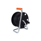 Die Grup 20 Metre Makaralı Uzatma Kablosu 3x2.5mm Ttr – 4 Prizli, IP20, Güç Göstergeli, Dayanıklı Dış Mekan ve Iç Mekan Kullanımı Için Seyyar Elektrik Kablosu Bylion - Renkli - 1
