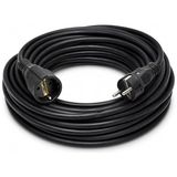 Die Grup 25 Metre Uzatma Kablosu, 3x2.5mm Topraklı Siyah Kauçuk, Seyyar Kullanım Için Ideal - Çok Renkli - 1