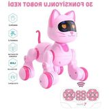 Die Grup 30 Fonksiyonlu Uzaktan Kumandalı Robot Kedi ve Köpek, Sesli Işıklı Çocuk Oyuncağı - Renkli