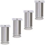 Die Grup 4 Adet Nobel Mobilya Masa Puf Sehpa Ayağı Ayarlanabilir Metal Ayak 10 cm