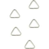 Die Grup 5 Adet 2 cm Kemer Dar Kolon Kumaş Çanta Sapı Metal Üçgen Tokası Klipsi - 41 Delft Blue