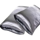 Die Grup 50X70 cm Bordo Saten Yastık Kılıfı, 2 Adet, Cilt Dostu - Çok Renkli - 10*10 CM