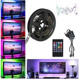 Die Grup 5V USB Rgb Şerit LED - 100CM, Kumandalı ve Ses Sensörlü - 1 x 100 cm - 00 Beyaz