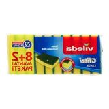 Die Grup 8+2'li Promosyon Paket Düz Hijyenik Bulaşık Süngeri, Yeşil Renk