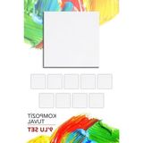 Die Grup 9'lu Set 10X10 cm Pres Kompozit Tuval, Sanatçılar Için Ideal Çizim Malzemesi - Acı Kahve