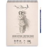 Die Grup A4 Eskiz Defteri, Ince Grenli, Kolay Silinebilir Ph Nötr Kağıt, Spiralli Sketch Book, 90 G/m², 40 Yaprak, Çizim ve Karakalem Için - 41 Delft Blue