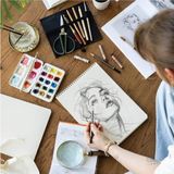 Die Grup A4 Kraft Kapaklı Eskiz Defteri, 60 Yaprak 140 gr Perforajlı