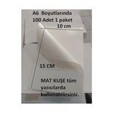 Die Grup A6 Etiket Tüm Yazıcılar Için 100 Adet Mat Kuşe Yapışkanlı Etiket -10X15 cm -A6 Boş Sticker-Paketleme Sticker - 41 Delft Blue