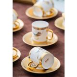 Die Grup Acar Stork 6 Kişilik Kahve Fincanı Takımı - 90 ml - 1 - Renkli