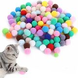 Die Grup Aee® 50 Adet Peluş Kedi Topu 3 cm – Renkli Yumuşak Kedi Oyuncağı Seti, Kedi Oyun Topu, Kedi Oyun Tabancası Yedek Top, Hafif Oyuncak Top