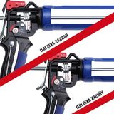 Die Grup Ağır Hizmet Tipi Metal Silikon/mastik Tabancası, 230 mm - 0-Koyu Mavi - 1 Adet