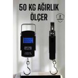 Die Grup Ağırlık Ölçer 50 kg El Terazisi El Kantarı Pilli LED Ekran
