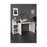 Die Grup Ahsen Kitaplıklı Çalışma Masası Beyaz - 10*10 CM - Renkli